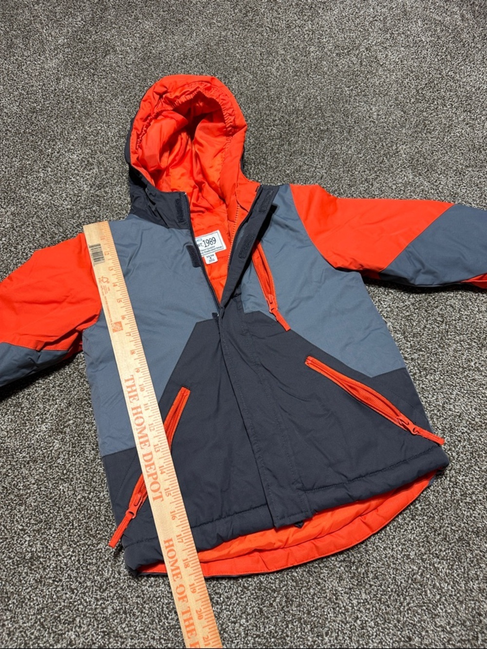 Children’s place snow jacket XS 4 winter hooded - Picture 3 of 8